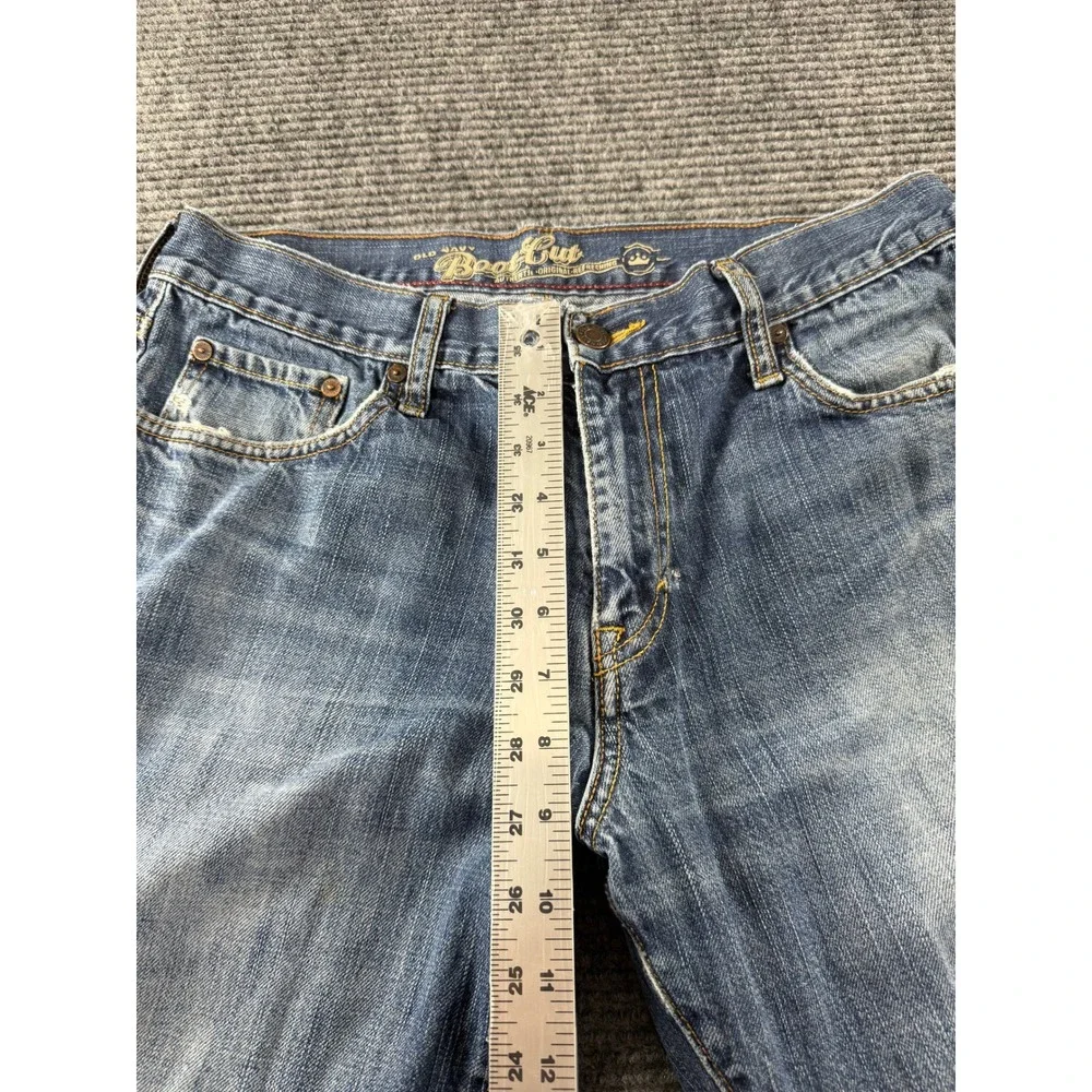 Old Navy Boot Cut Mens Blue Denim Jeans Medium Wash 34x30